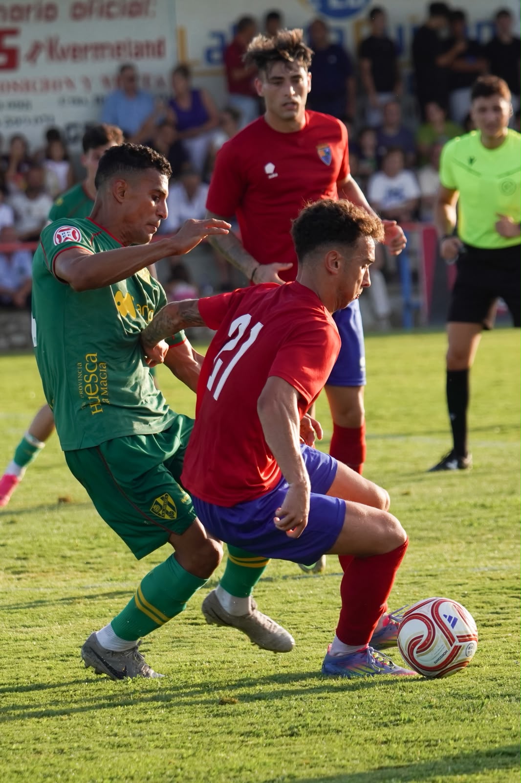 El CD Teruel cae ante la SD Huesca en Tardienta en su quinto amistoso (3-1)