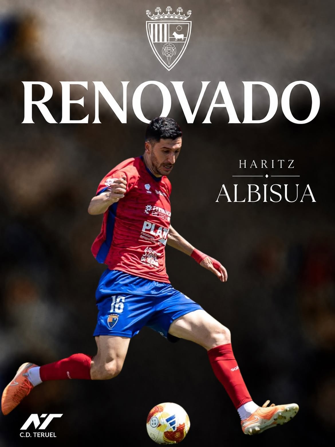 Haritz Albisua renueva con el CD Teruel para la 2026/27