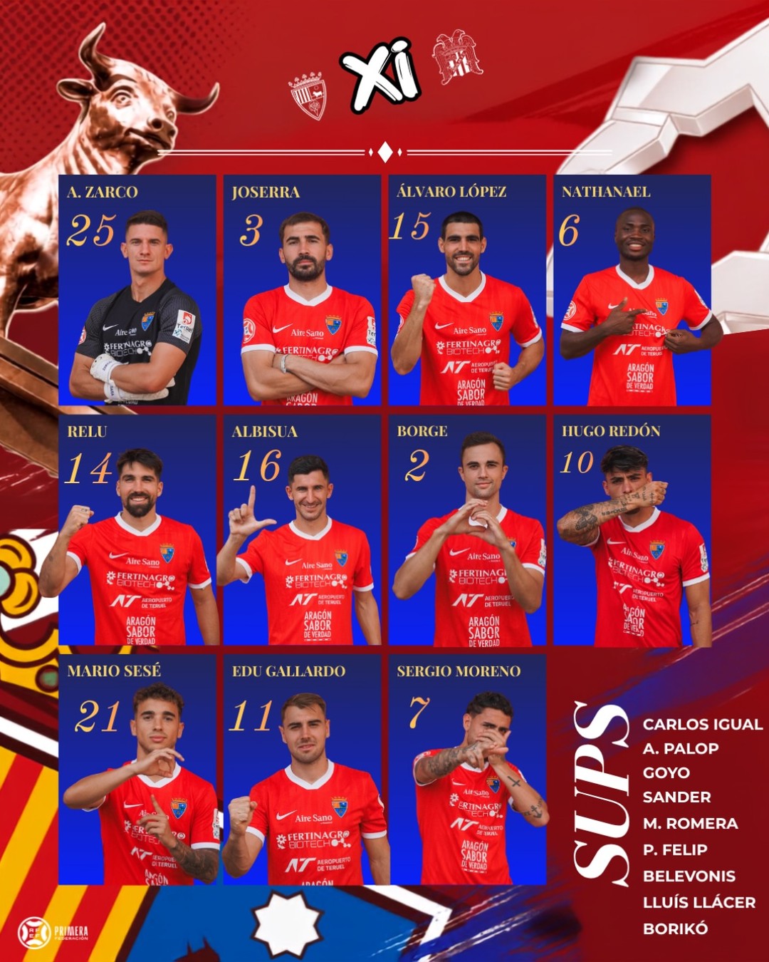 This is the Rojillo eleven to host Águilas FC at Pinilla