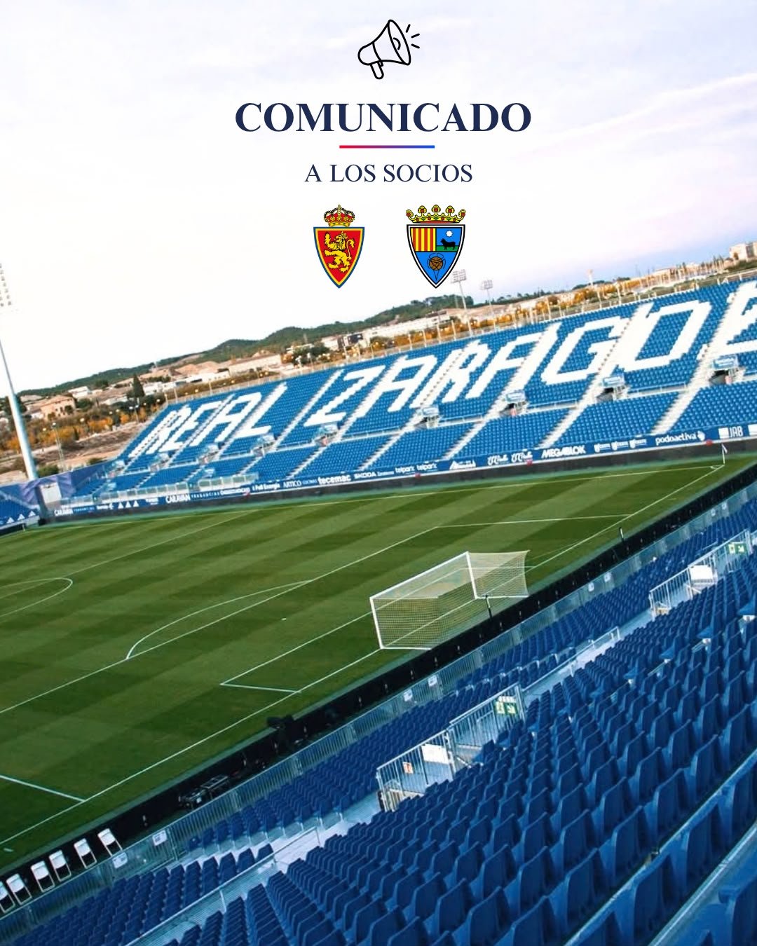 Comunicado a los socios: 134 entradas para el Real Zaragoza – CD Teruel